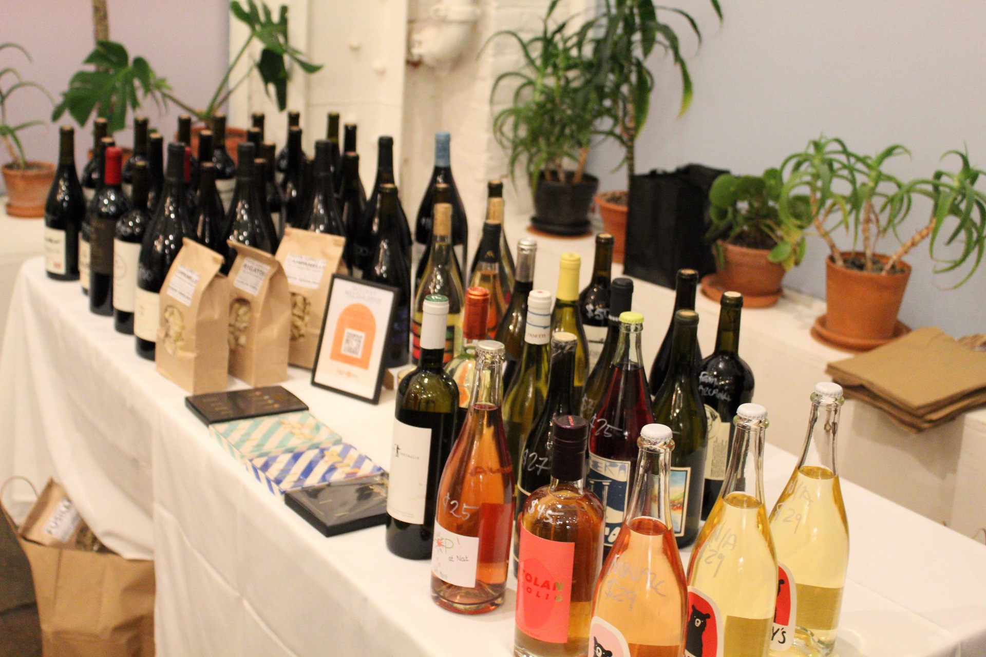 Wine display setup